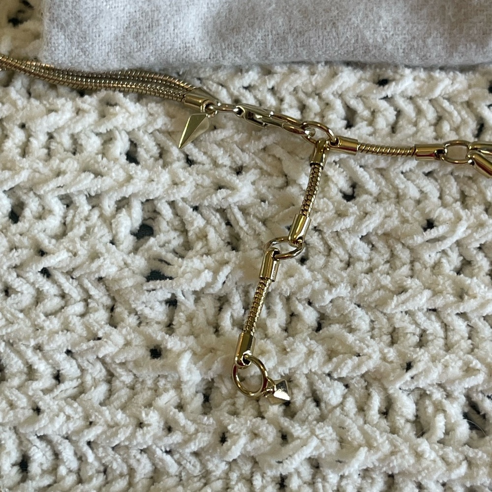 Alexis Bittar Gold and Silver Necklace with Stone Accents - Picture 6 of 7